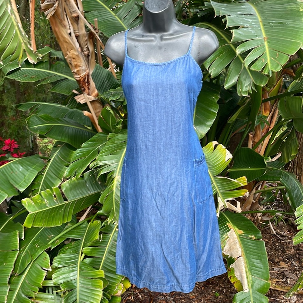 Calvin Klein denim Jean slip dress